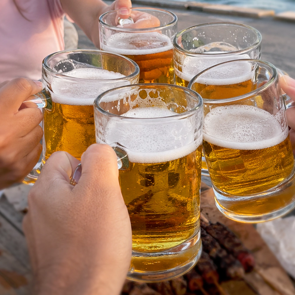 beers cheers barbecue party